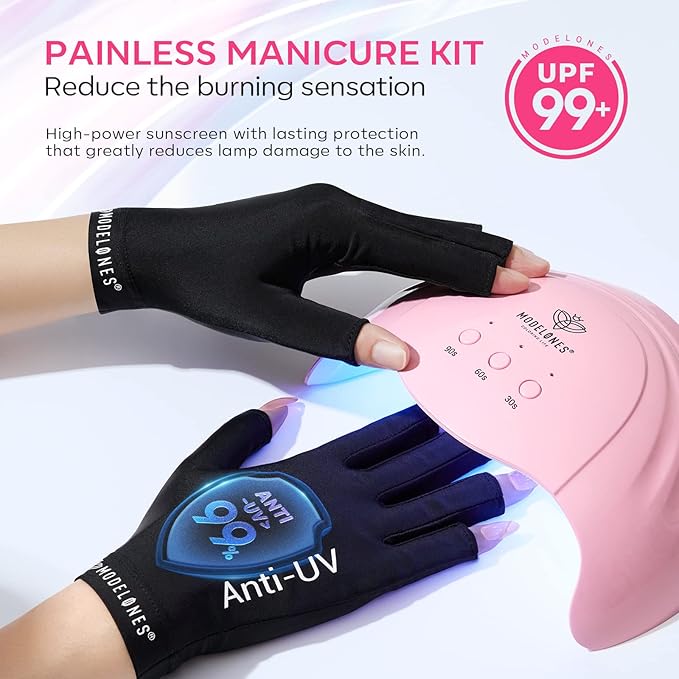 Modelones UV Nail Lamp 48 W Nail Dryer with 3 Timer Settings