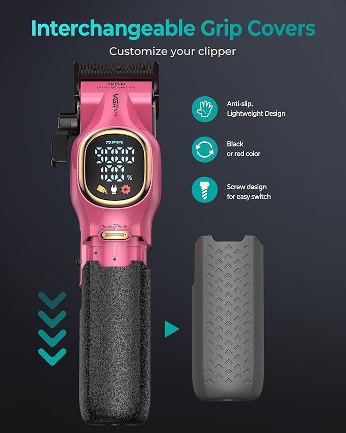 VGRPRO Professional Hair Clippers for Men, Cordless Clipper and Trimmer Set