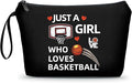 ARIOSEY Basketball Gifts for Girls, Zipper Make Up Cosmetic Bag