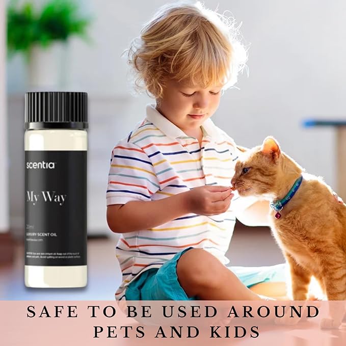 Scentia Miami One (My Way) Aromatherapy Oil for Diffuser – Hotel Scent Inspired by 1 Hotel Miami Beach – 20 mL – Lemon, Sandalwood & Cedar Natural Fragrance Oil for Waterless & Cold Air Diffusers
