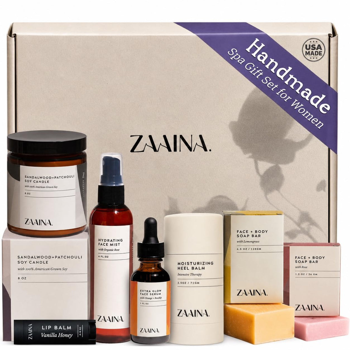 ZAAINA Spa Gift Box for Women | Relaxation Gift Set | Self Care Essentials