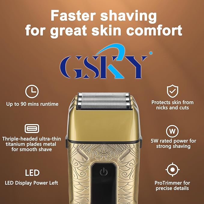 GSKY Professional Hair Clippers, Beard Trimmer for Men