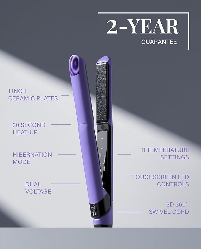 GLAMPALM GlamMuse 1" All-Ceramic Flat Iron | Korea's No.1 Hair Straightener