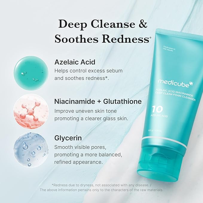 medicube Facial Cleanser Azelaic Acid Whip Cleanser
