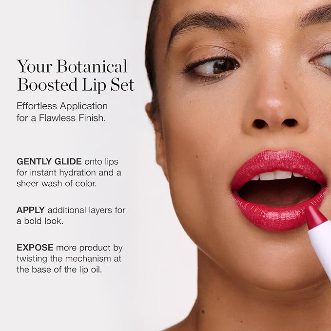 Ogee Tinted Sculpted Lip Oil, Blossom 4 Piece Gift Set