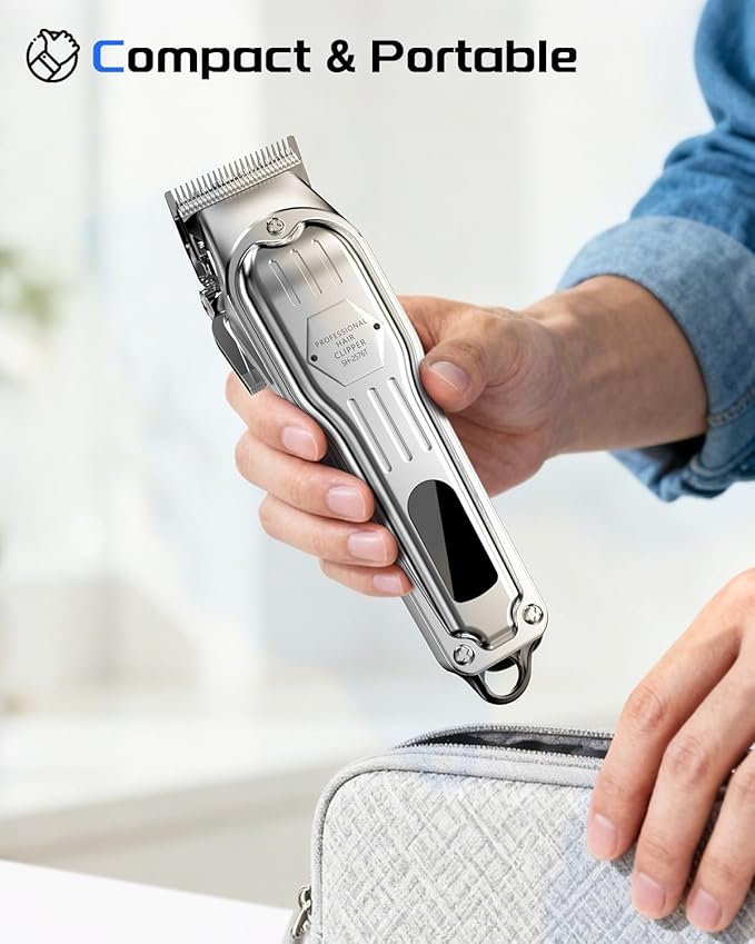 KIKIDO Cordless Hair Clippers for Men Professional Home Hair Cutting Kit