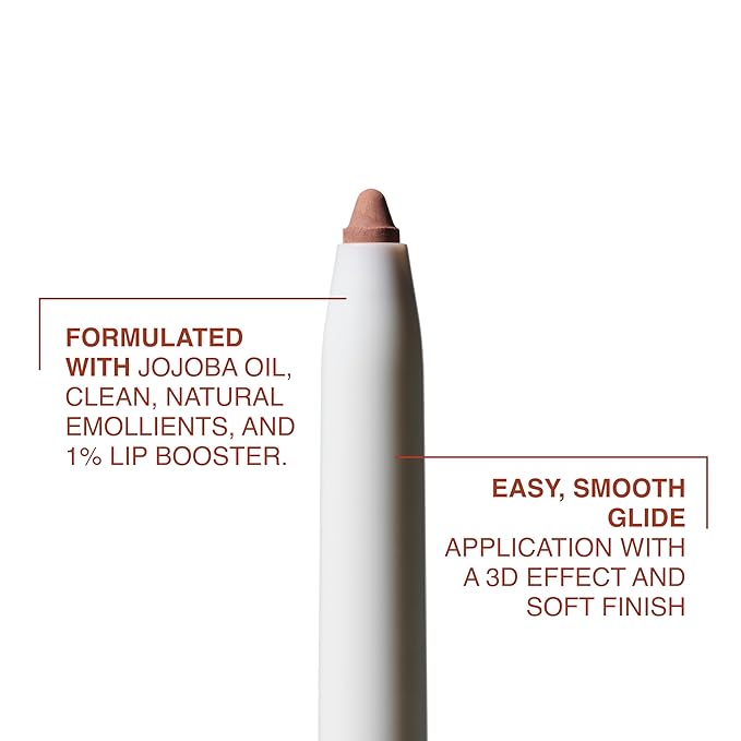 Freck MAKEOUT CLUB Nude Muse Lip Liner, 0.12oz | Retractable Pencil, Long Lasting Lip Plumper & Definer | Infused with Jojoba and Hyaluronic Acid | Vegan, Cruelty Free | Warm Pink Nude