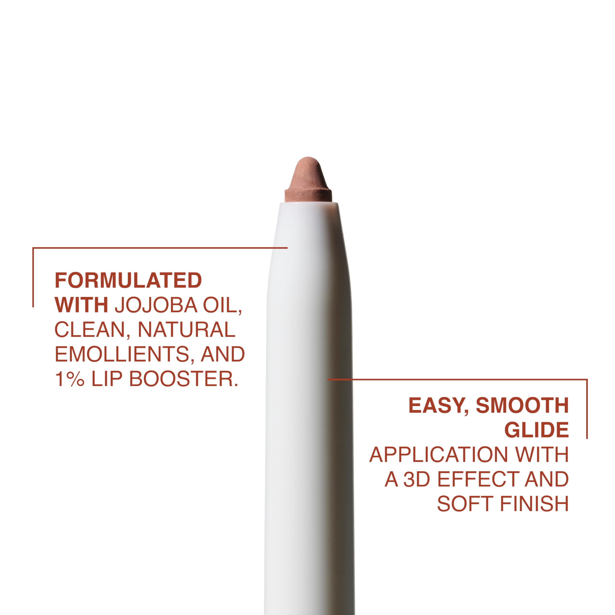 Freck MAKEOUT CLUB Nude Muse Lip Liner, 0.12oz | Retractable Pencil, Long Lasting Lip Plumper & Definer | Infused with Jojoba and Hyaluronic Acid | Vegan, Cruelty Free | Warm Nude Beige