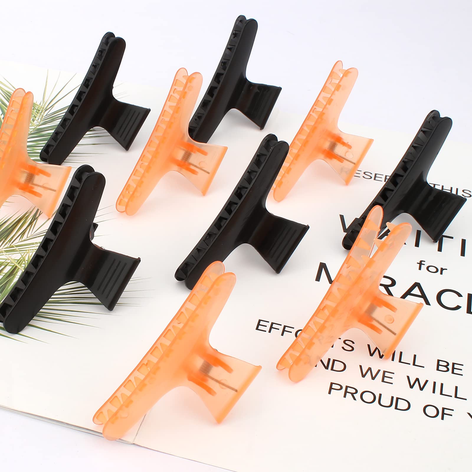 Ondder Butterfly Hair Claws and Pro Salon Clips for Styling, Sectioning, Cutting, Coloring - Hair Accessories for Women, Girls, Men