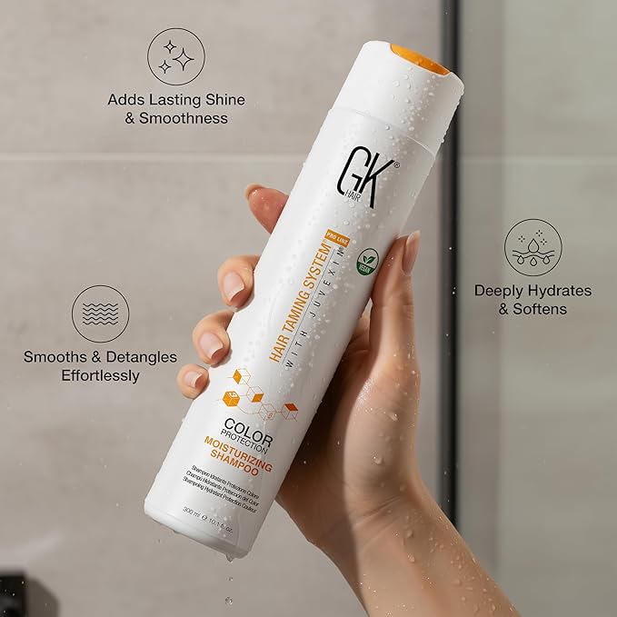 GK HAIR Keratin Shampoo and Conditioner set, Sulfate Free Moisturizing shampoo & conditioner for Color Treated Hair, Hydrating lightweight Formula for Dry, Damaged & Frizzy Hair 10.1oz each