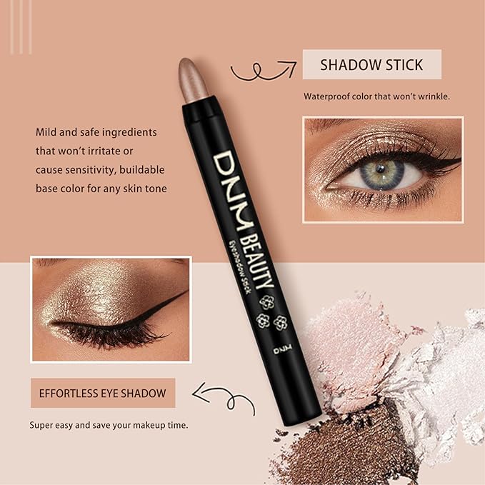 MooGlamor Colorful Shimmer Eyeshadow Eye Shadow Sticks Set (16 Pcs)