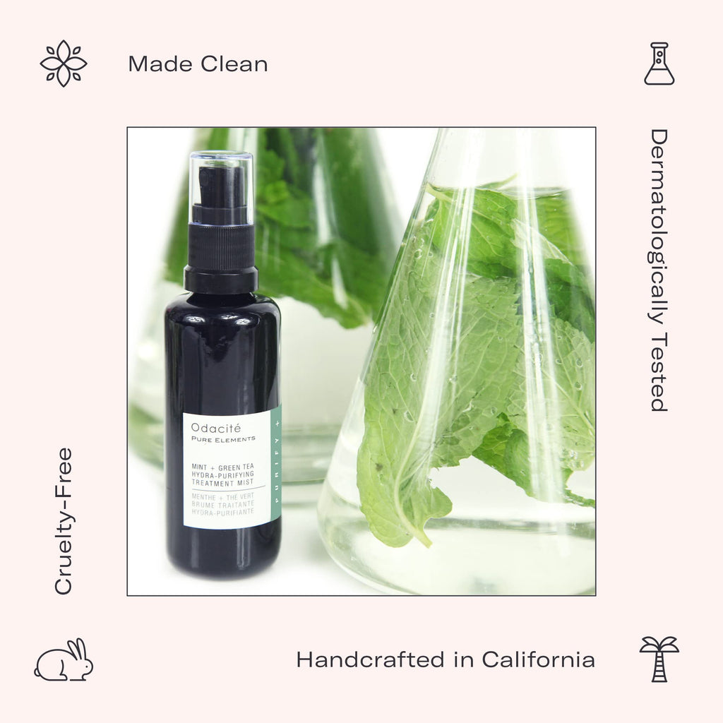 Odacite Mint & Green Tea Hydra-Purifying Facial Mist – Toning Spray for Acne & Pimple-Prone Skin – Clarifying Face Mist for Hydration, Blemishes & Tired Complexion, 1.69 fl oz