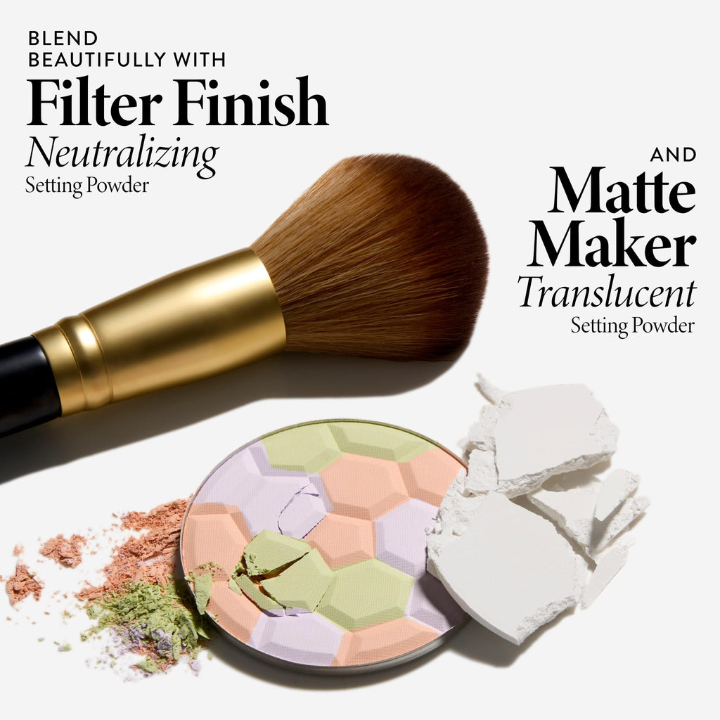 LAURA GELLER NEW YORK Cosmetic Professional Makeup Brushes - Cruelty-Free - 11 Setting Powder Brush