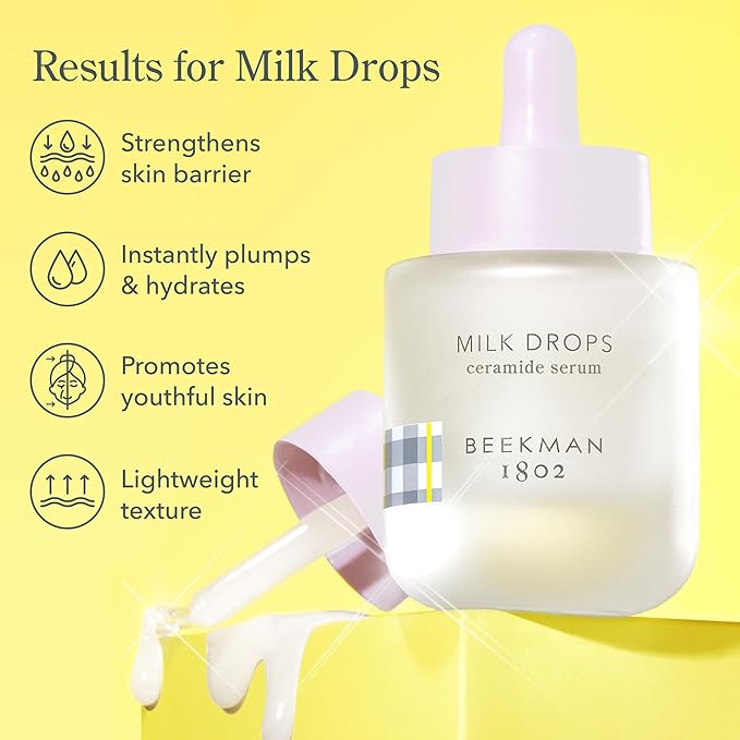 Beekman 1802 Milk Drops Ceramide Facial Serum, 1 fl oz