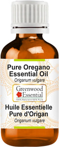 Greenwood Essential Pure Oregano Essential Oil (Origanum vulgare) Steam Distilled 10ml (0.33 oz)