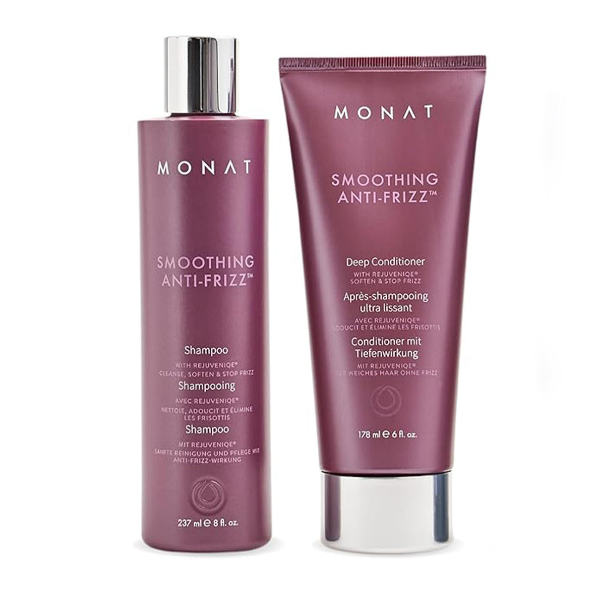 MONAT IR Clinical Thickening Shampoo & Conditioner Set – Hair Strengthening & Volumizing System for Thicker, Fuller-Looking Strands – Natural Hair Care with Rosemary, Mint & Pea Extract