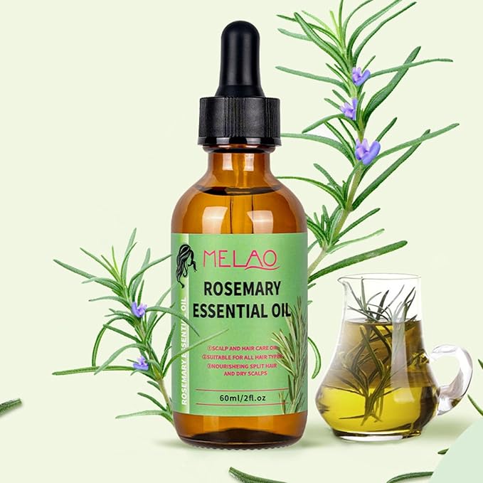 Hobaca Organics Rosemary Mint Scalp & Hair Strengthening Oil for All Hair Types, 2 Ounce (2 FL Rosemary Mint Oil)