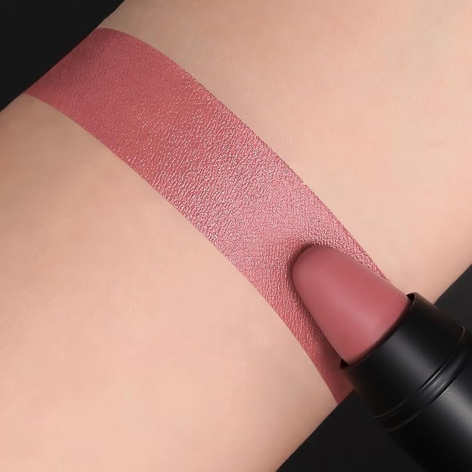 FOCALLURE Ultra Chic Lipstick,Moisturizing Lip Crayon,Lightweight Color without Drying or Fading,Long Lasting Waterproof Lips Makeup,BRAVE