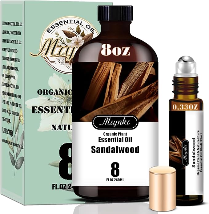 MLYNKL Sandalwood Essential Oil,Sandalwood Oil for DIY Candles,8 fl oz