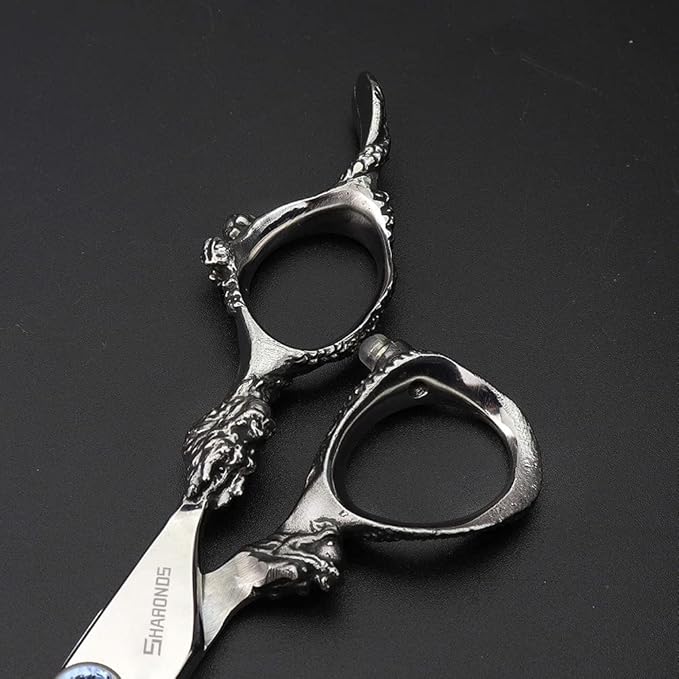 SHARONDS Hair Cutting Scissors Hairdressing Scissors Thinning Scissor Professional Barber Salon Home Shear For Men Women (7-inch 2pc-B)