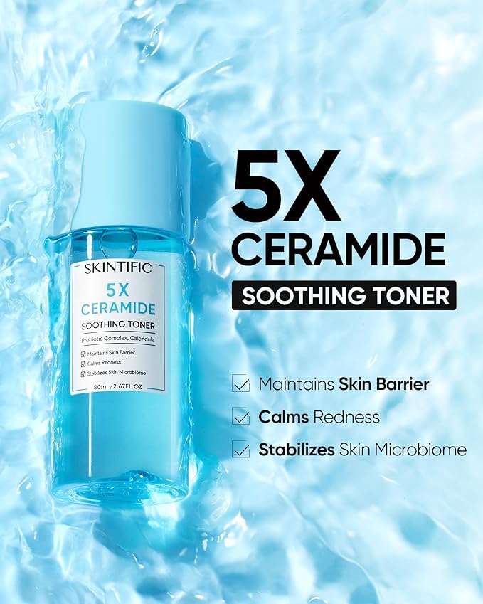 SKINTIFIC 5X Ceramide Soothing Toner, Soothing Barrier Repair