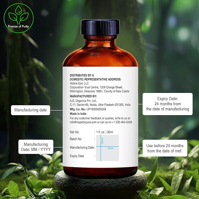 Majestic Pure Tea Tree Essential Oil for Diffuser - 1 Fl Oz