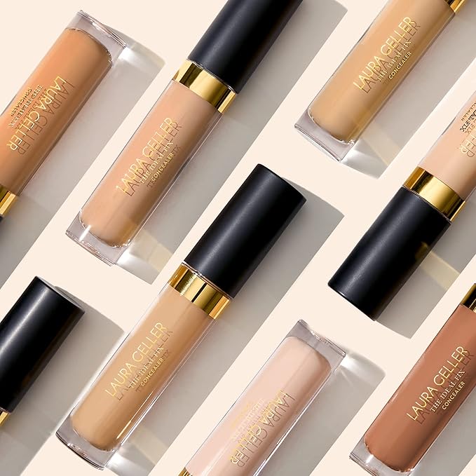 LAURA GELLER NEW YORK The Ideal Fix Concealer - Fair - Buildable Medium to Full Coverage Liquid Concealer - Covers Under Eye Dark Circles & Blemishes - Long-Lasting