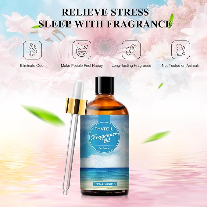 PHATOIL Sea Breeze Fragrance Oil for Diffuser Aromatherapy 3.38FL.OZ