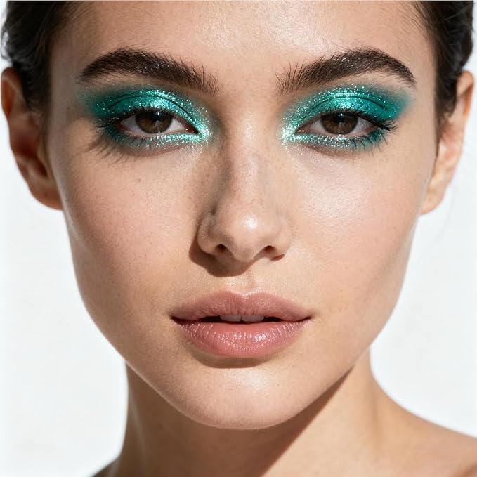 Hyesamyo Green Eyeshadow Stick - Long Lasting Waterproof Matte & Shimmer Cream Eyeshadow Pencil - Highly Pigmented Easy Blend Makeup Kit for Women - Travel Size Eye Shadow for Beginners (24#)