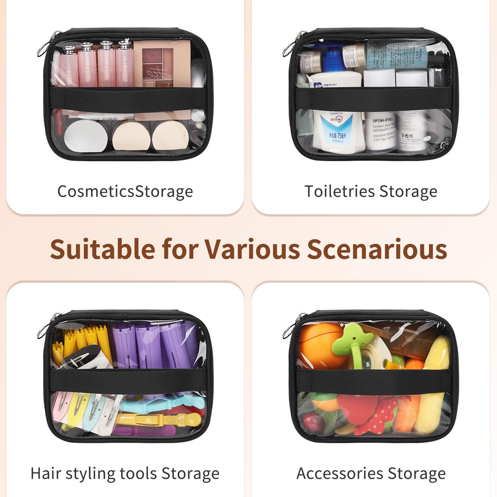 OCHEAL Large Makeup Train Case with 4 Travel Makeup Bags Set, Cosmetic Case for Hairstylist, Hairdresser Storage Bag with Detachable Pouch, Heat Insulation and Anti-Scalding Full Layer
