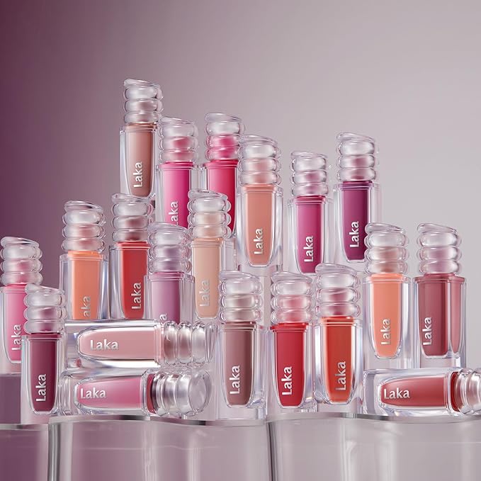 Laka Maxi Glayer Tint 3.8g/0.13oz., Glass Layer of Gloss, Ultra Glow & Vivid Layerable Pigments, High Shine Lip Oil, K-Beauty (#616 Maple)