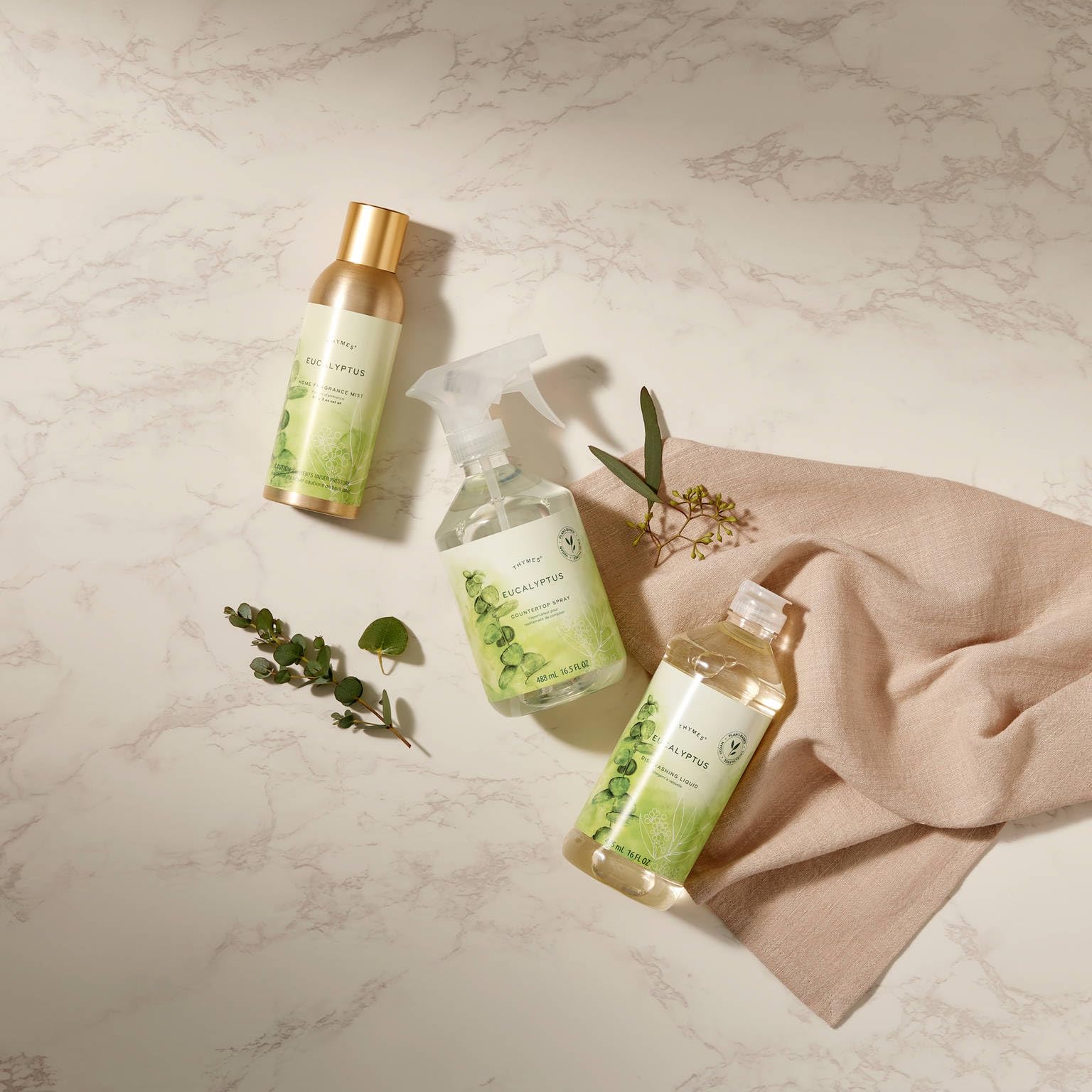 Thymes Home Fragrance Mist – Room Air Fresheners for Home Long Lasting – Air Freshener Spray – Scented Room Spray with Notes of Eucalyptus Oil, Italian Lemon, Fir, & Petitgrain (Eucalyptus, 3 oz)