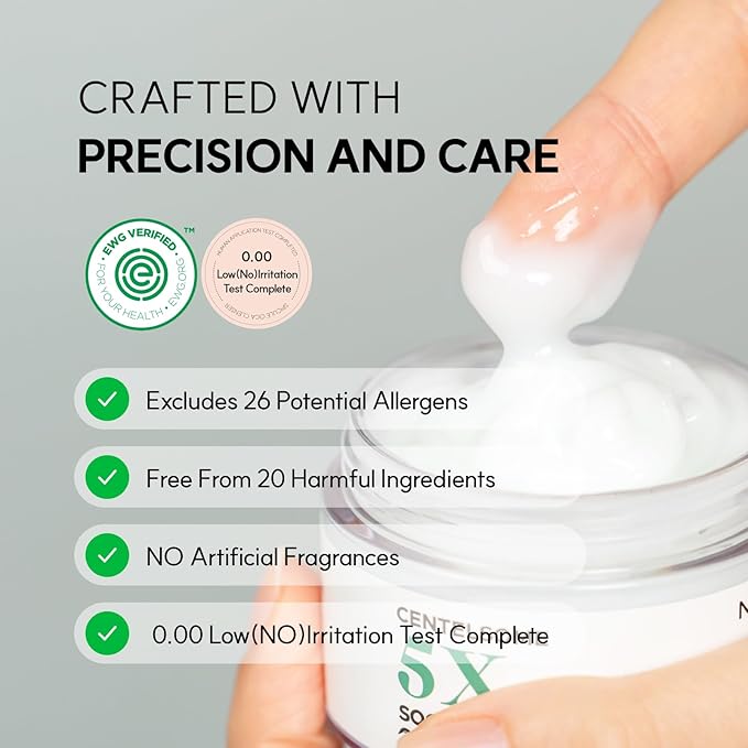 NEUL20S Centelsome 5X Soothing Cream 1.69 fl oz/50ml | Face Moisturizer for Skin Regeneration, Hydration, Blemish Spot Treatment, Korean Skincare, Centella Asiatica, Niacinamide, Exosomes, Panthenol