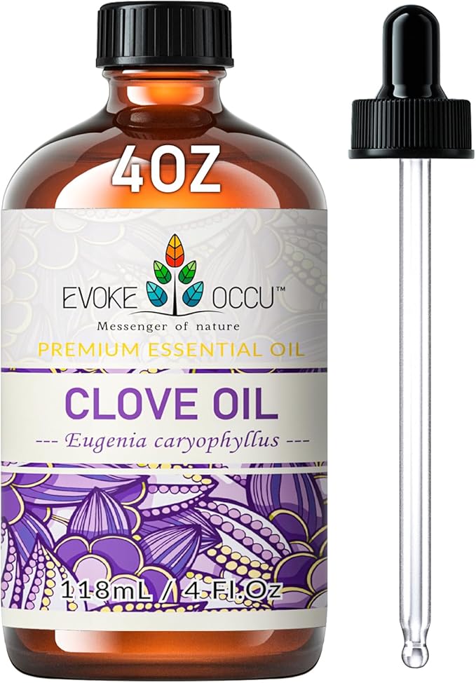 EVOKE OCCU Clove Essential Oil for Teeth and Gums, Diffuser, Oral Care