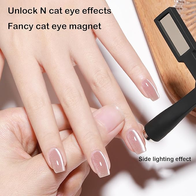 Meideli 5 in 1 Nail Magnets for Gel Polish Tools 3D Magnet Wand Nail Art Magnet Stick Tool Nail Design Tools Nail Art Accessories DIY Home Salon Women s Christmas Gifts pink