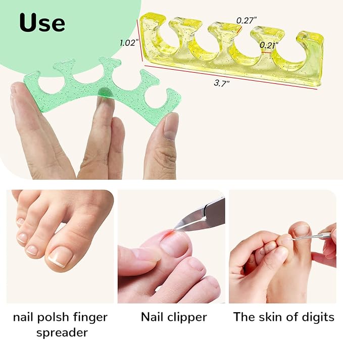 Toe Separators for Women,Toe Spacers,Toe Separators Use for Separation of Toenails or Nails as Well as Polishing of Nail Polish.