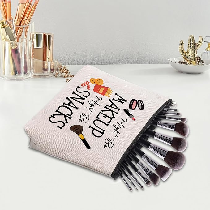CEASQVAA Snack Bags, Emergency Food Bag Packing Cubes for Women Trip Gifts Favors Travel Bag Essentials, Emergency Snacks Bag Makeup Cosmetic Bag Pouch