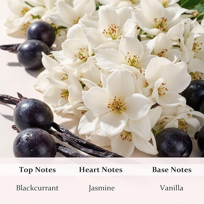 PUREAMOR ROMAN Blossom Vanilla Perfume for Women, Cozy Floral Jasmine & Sweet Vanilla Fragrance, Long Lasting Extrait de Parfum, Advanced Fragrance Travel Size 0.7 oz/20ml Perfume Spray