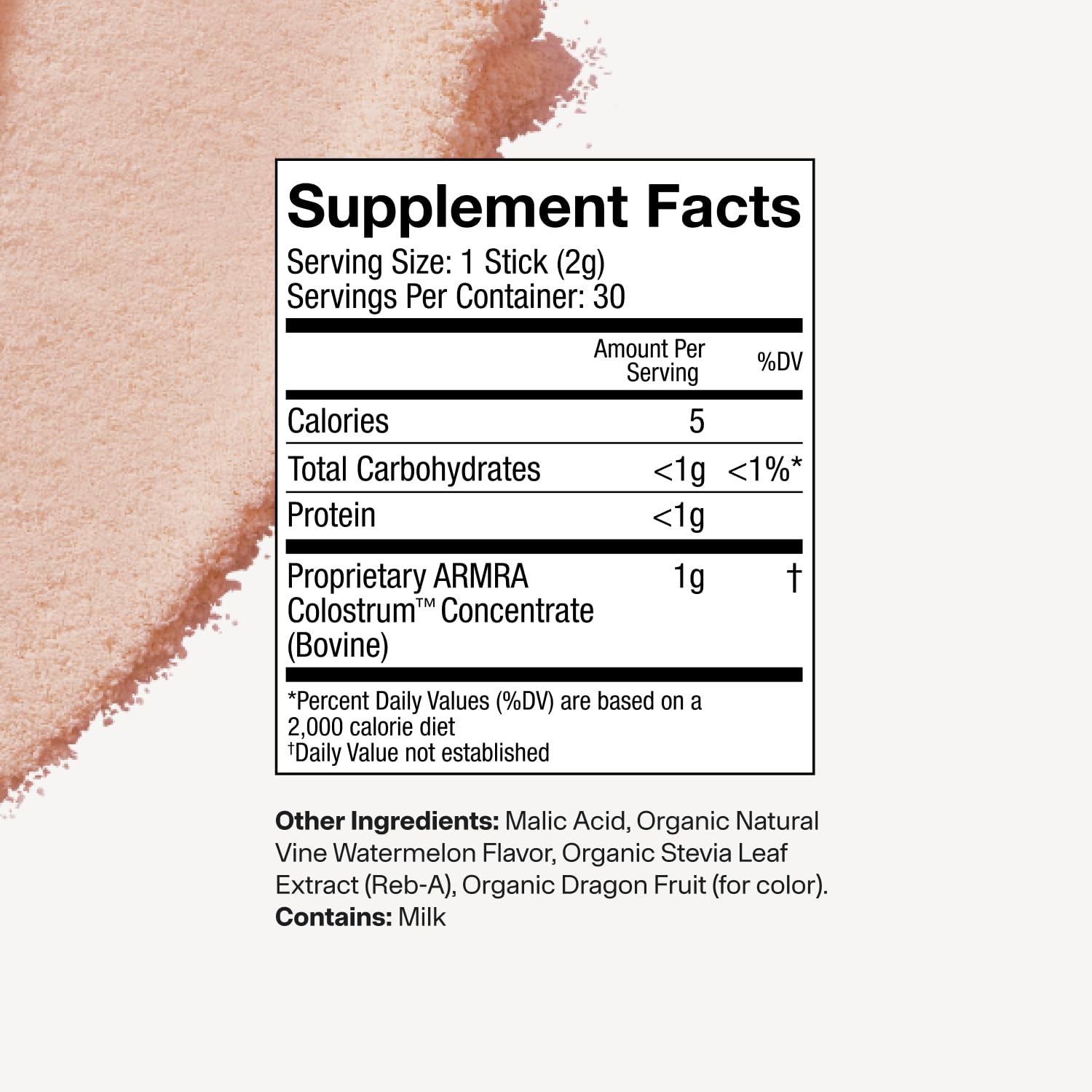 ARMRA Colostrum Powder | Vine Watermelon | Gut Health & Bloating | Skin & Hair | Immunity | Keto, Gluten & Fat-Free | 30 Servings
