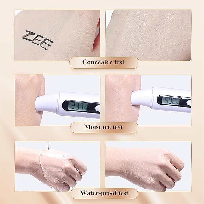Cushion Foundation Concealer for Older Women CC Cream 2 PCS Ivory
