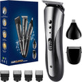 HUSIVZI Trimmer for Men, Men's Beard Trimmer, Hair Clippers, Nose Hair Clippers, 3 in 1 Men's Grooming Kit for Smooth, No-Nick Shaving, Lightweight with USB Rechargeable, Men Gift