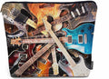 Kalygon Rock Guitar Makeup Bag For Women, Adorable Cosmetic Bag Makeup Bags, Lightning Music Guitar Zipper Bag Travel Bags Toiletry Organizers Pouch Bags Washing Bags For Gym Bathroom