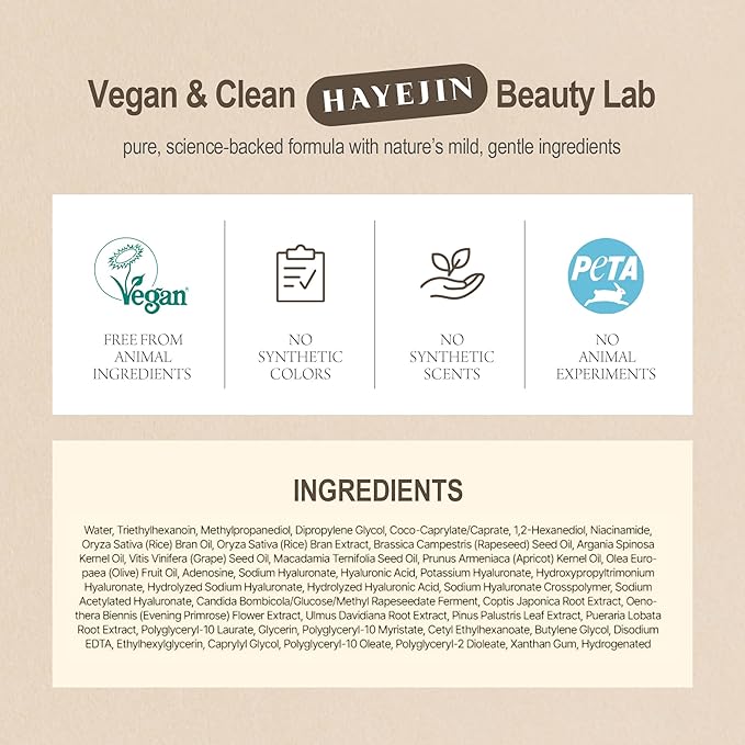 HAYEJIN RiceFila Oil Toner - 2-in-1 Moisturizing & Hydrating Rice Bran Milky Face Toner Cream for Glass Skin with Niacinamide, Hyaluronic Acids & Peptides - Vegan Korean Skin Care 5.07 fl oz