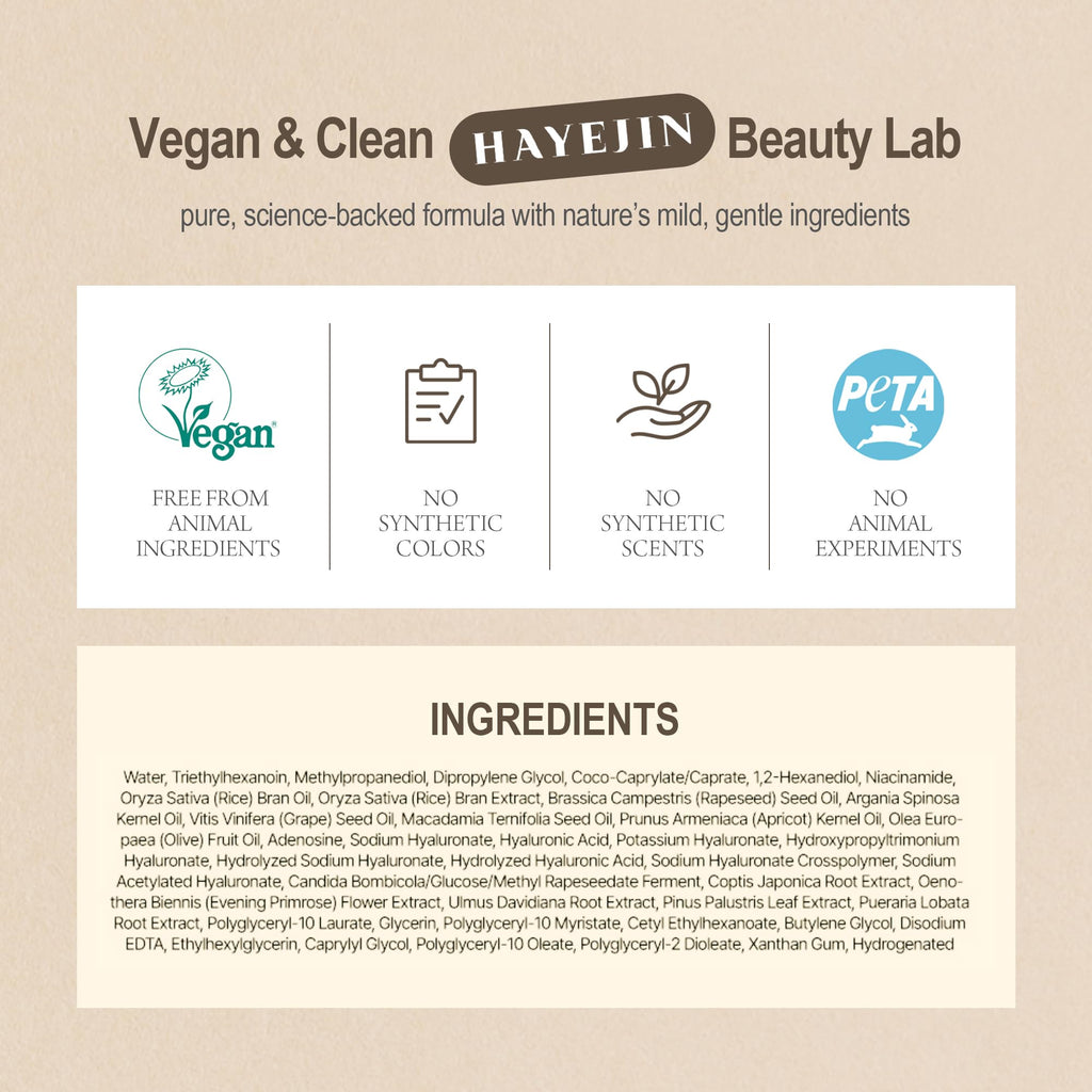 HAYEJIN RiceFila Oil Toner - Rice Bran Milky Face Toner Cream 5.07 fl oz