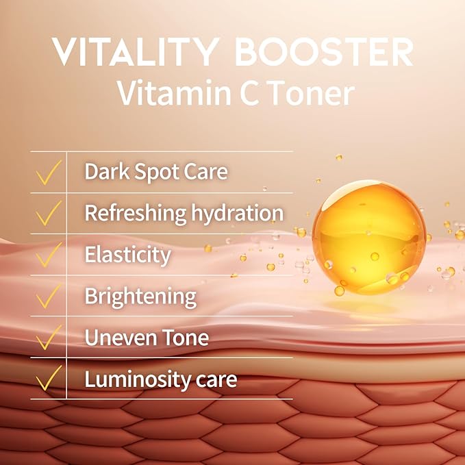 #OOTD Vitamin C Niacinamide Toner for Face, 8.45 fl oz | Korean Skincare