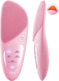 COSLUS JMY05 Silicone Face Scrubber Facial Cleansing Brush, Heat Eye Care