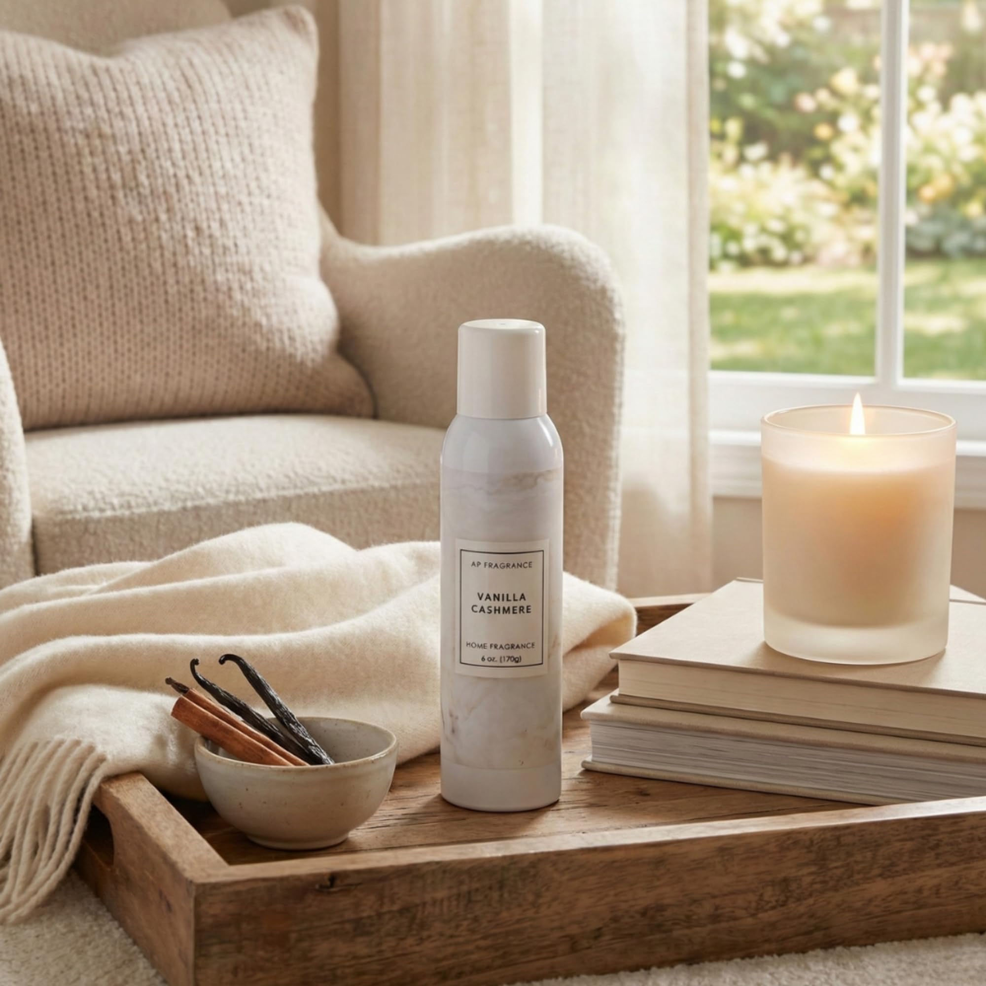 Room Fragrance Air Freshener Spray Concentrated Bathroom, Kitchen, Car, or Office Deodorizer, U.S.- Made by AP Fragrance (Vanilla Cashmere)