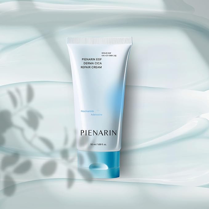 PIENARIN Korean EGF Derma Cica Repair Cream – Anti-Aging Facial Moisturizer for Damaged Barrier, Sensitive & Redness-Prone Skin | Daily Hydrating Face Lotion for Dry, Irritated Skin (1.69 fl. oz.)