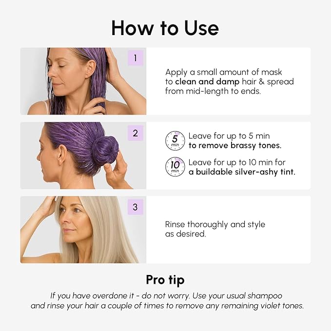 MAREE Deep Conditioning Hair Mask for Damaged Hair Treatment 2 Pack – Keratin Hair Care for Hydrating Growth Repair Moisturizing – Dry Curly Color Refreshing – 10 Fl Oz, Purple