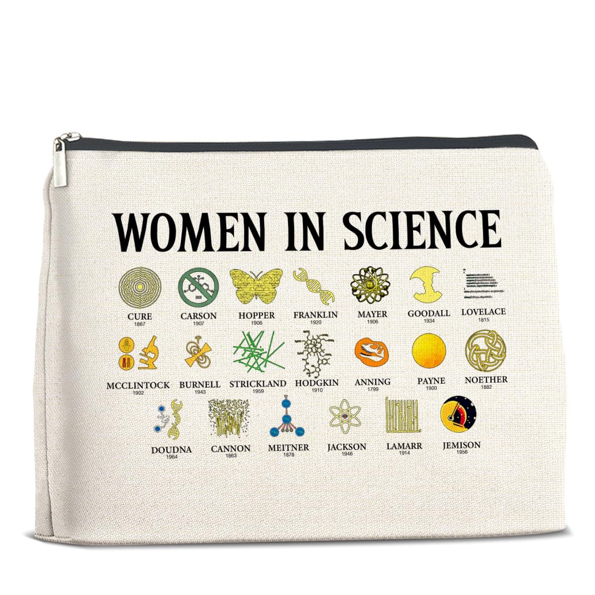 UPNEGE Science Gifts for Teachers Women Science Lovers Makeup Bag